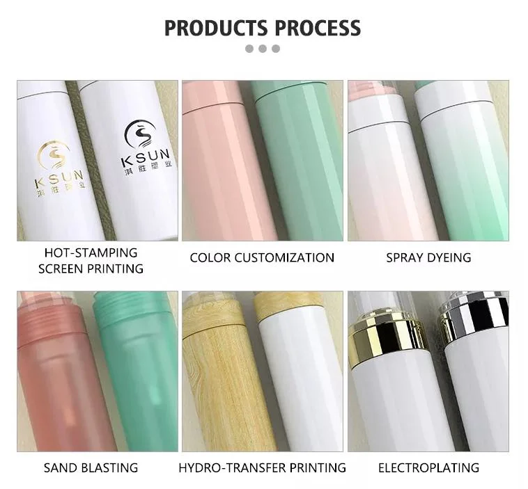 Customized PETG Plastic Square 50ml 100ml Body Wash Cosmetic Packaging Lotion Pump Bottle